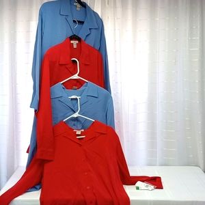 Lot of 4 Nwt blouses, all size large, great work bundle